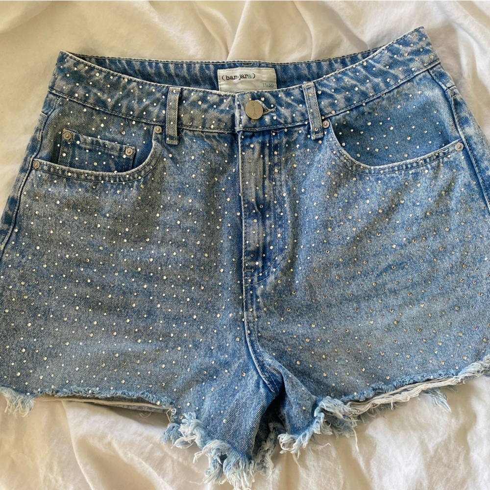 Bedazzled Jean Shorts